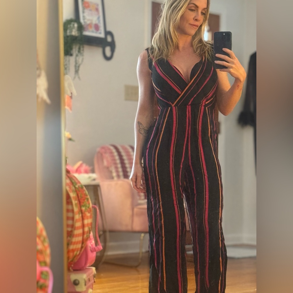 Pinstripe Jumpsuit